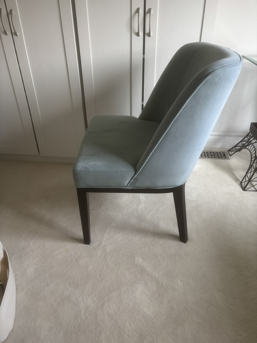 Elegant Teal Velvet Accent Chair - photo 2