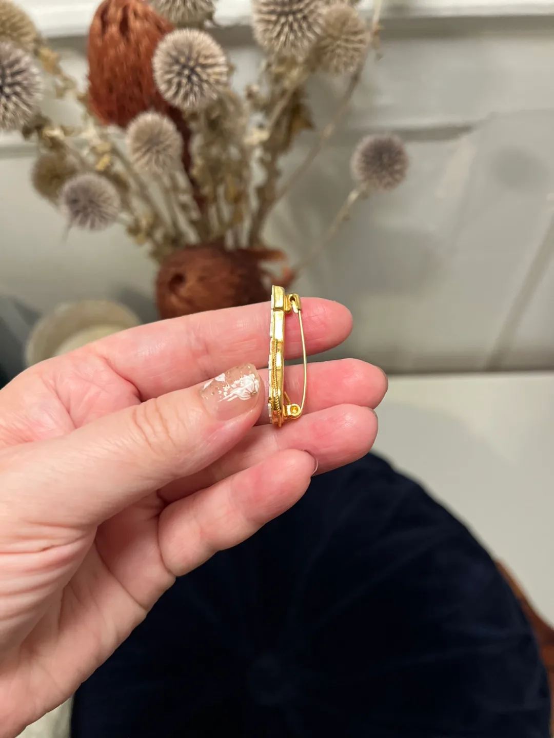 2 Italian Vintage Micro-Mosaic Brooch Pins & Earrings image indicator(3)