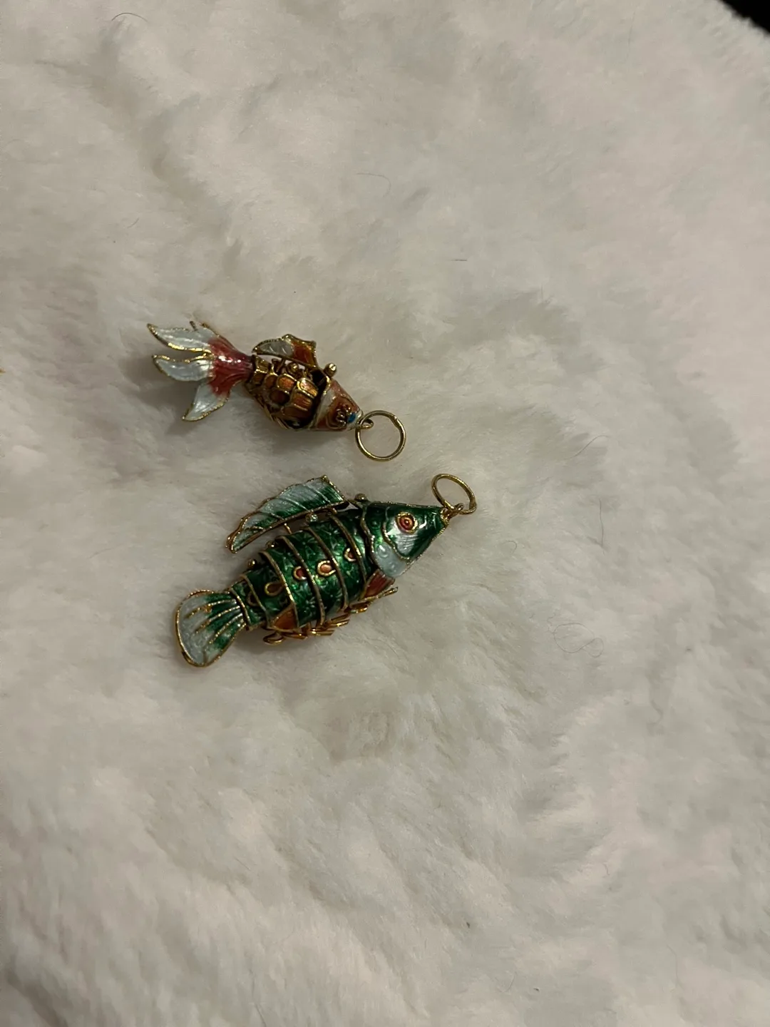 Two Enamel Fish Charms image indicator(4)