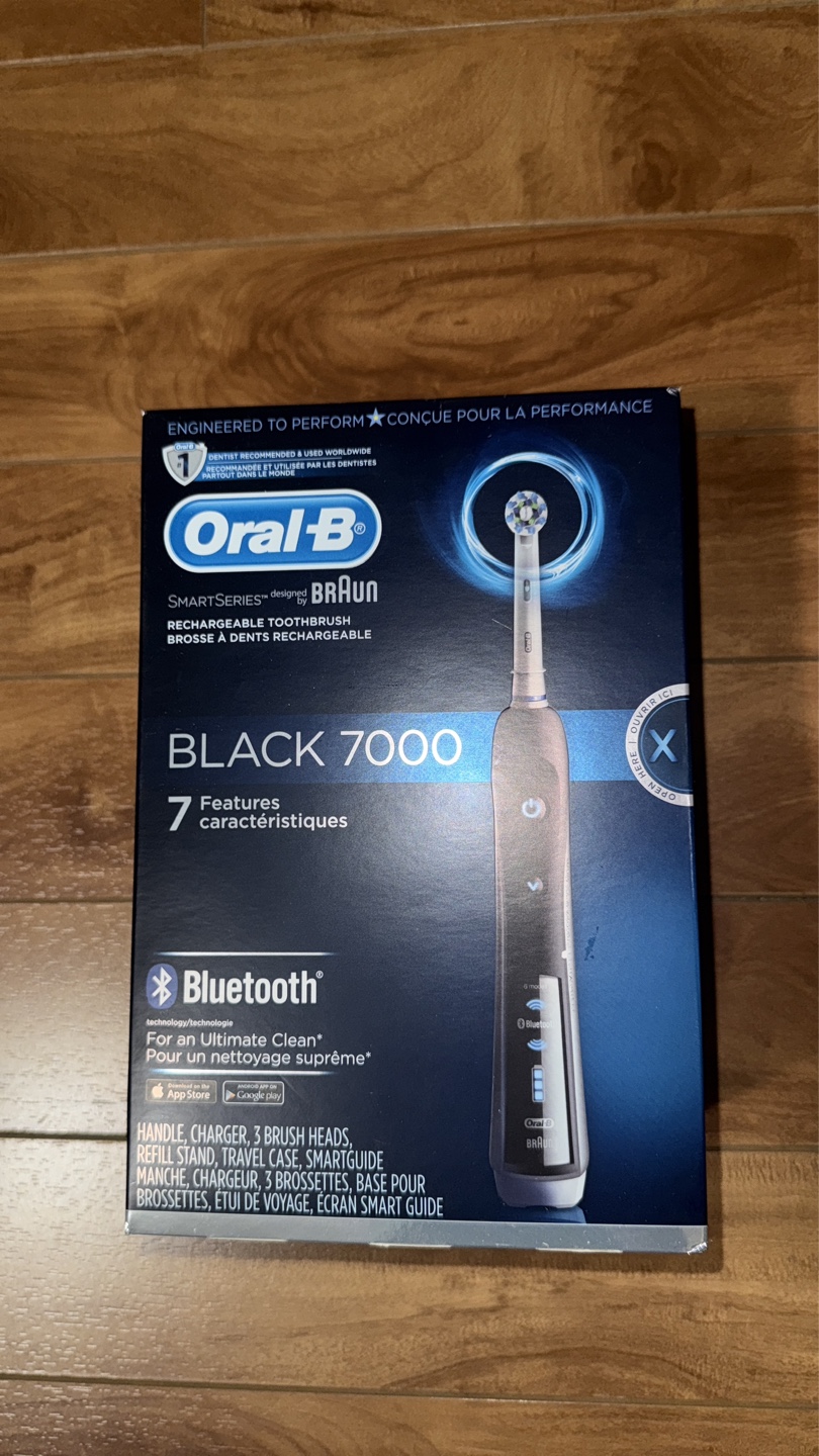 Oral-B SmartSeries 7000 Black Rechargeable Toothbrush