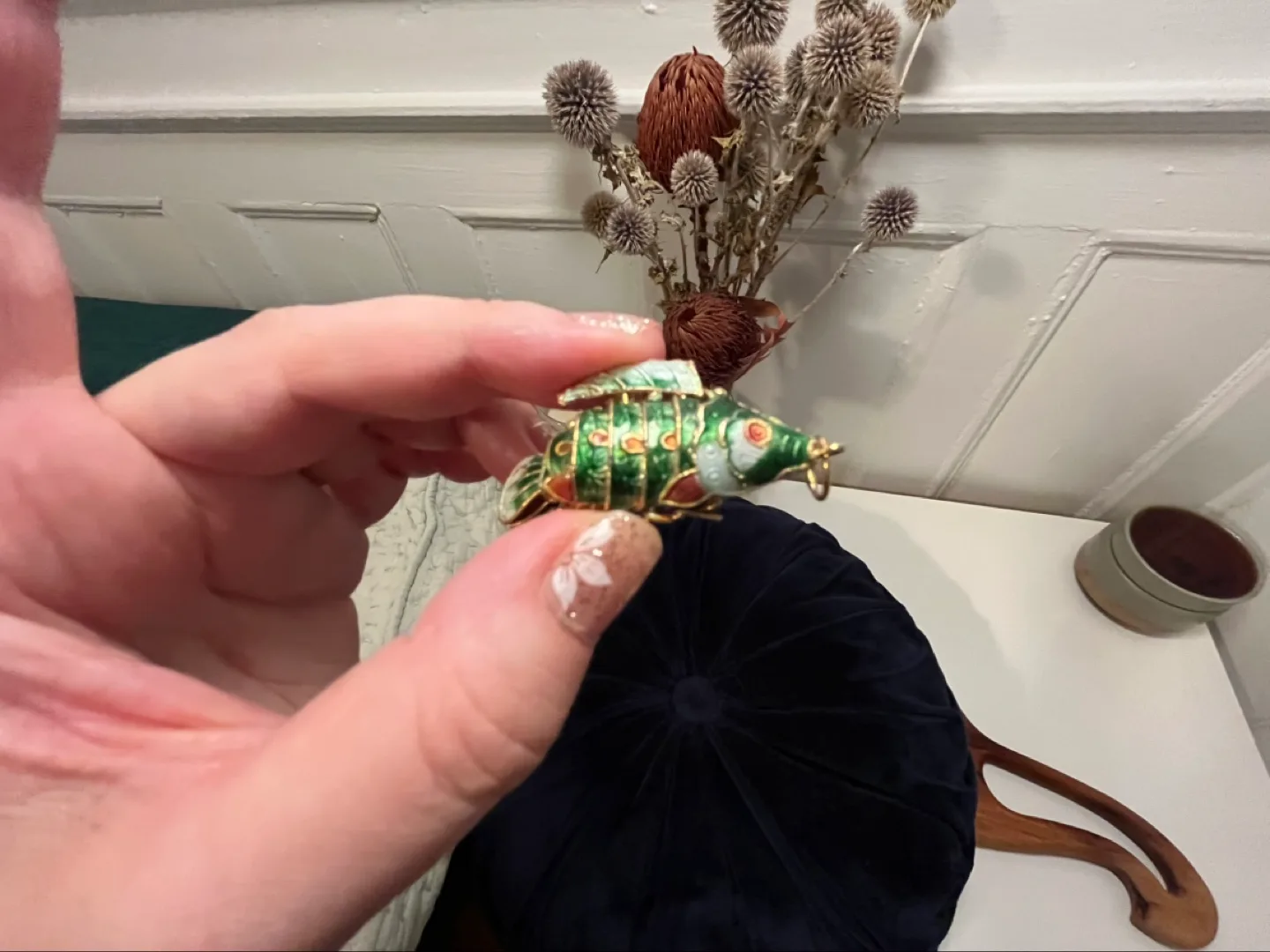 Two Enamel Fish Charms image indicator(6)