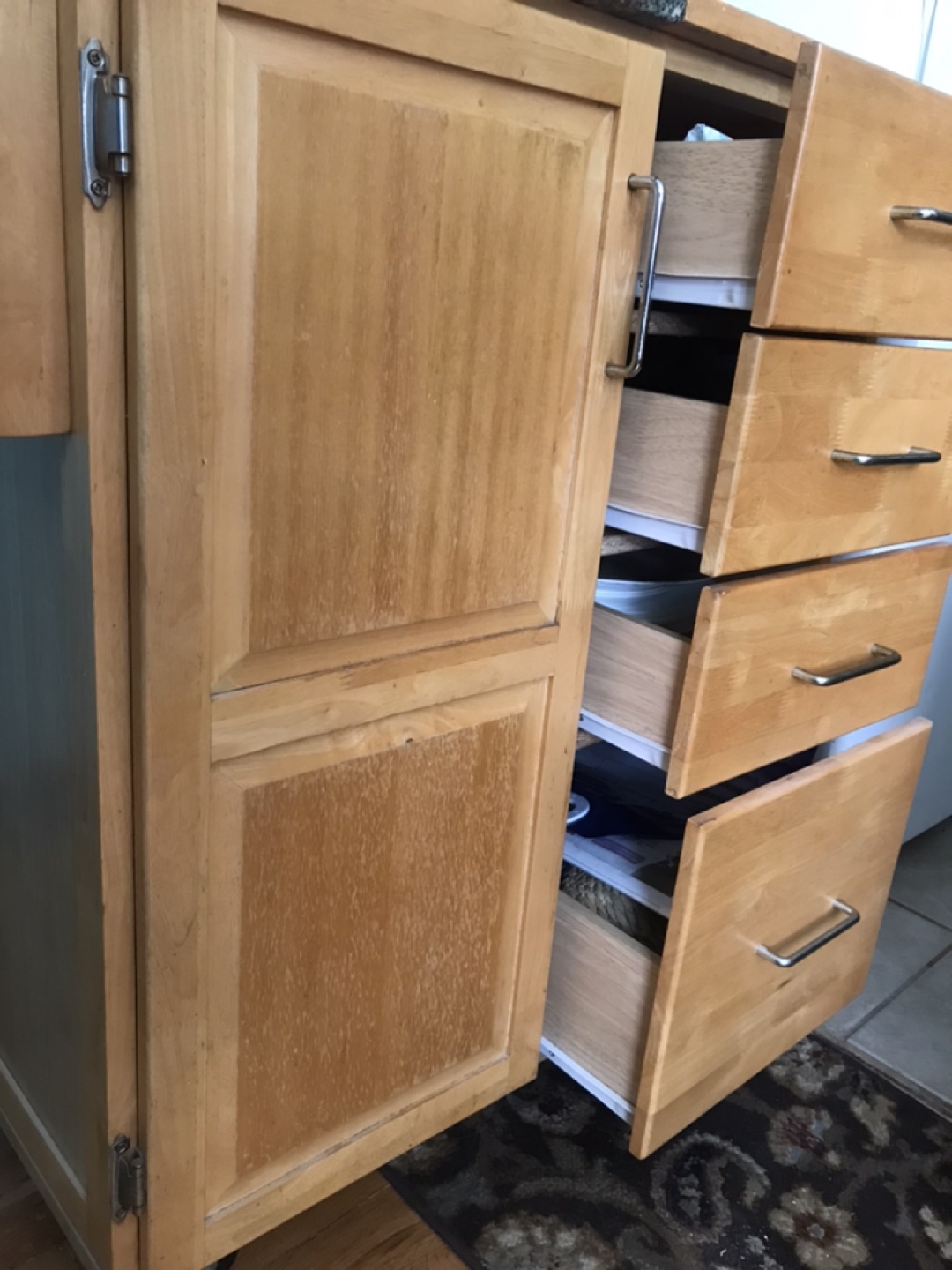 Kitchen Island Cart with Granite Top - photo 5