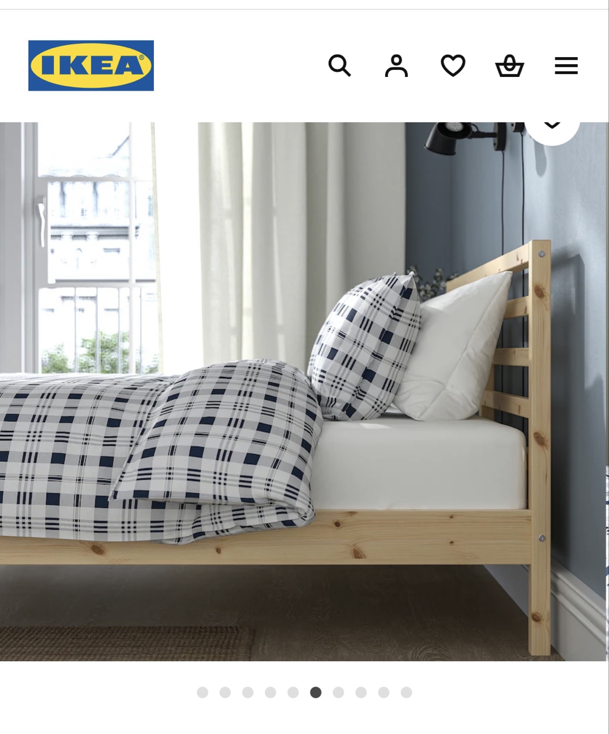 IKEA Queen Bed Frame with Queen Mattress - photo 5