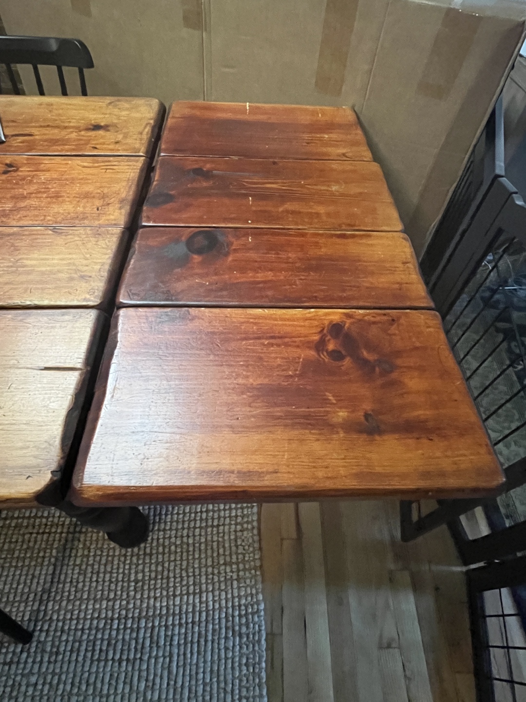 Farmhouse Style Wooden Dining Table - photo 2