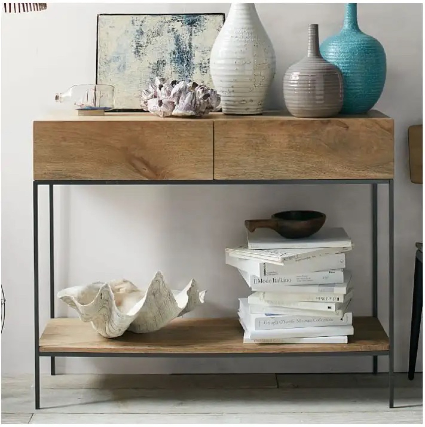 West Elm Industrial Storage Console - photo 2