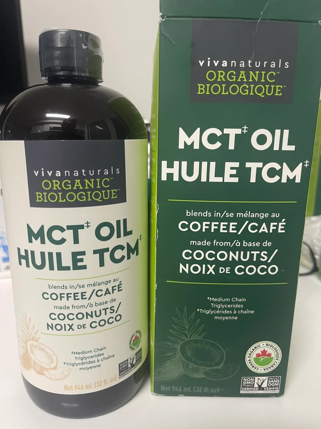 Viva Naturals Organic MCT Oil 32 Fl Oz 946ml thumbnail