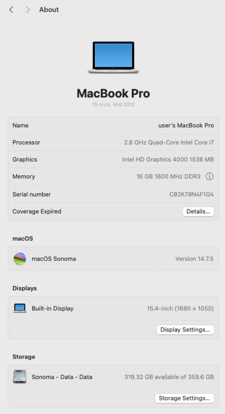 MacBook Pro (15-inch, Mid 2012) - photo 2
