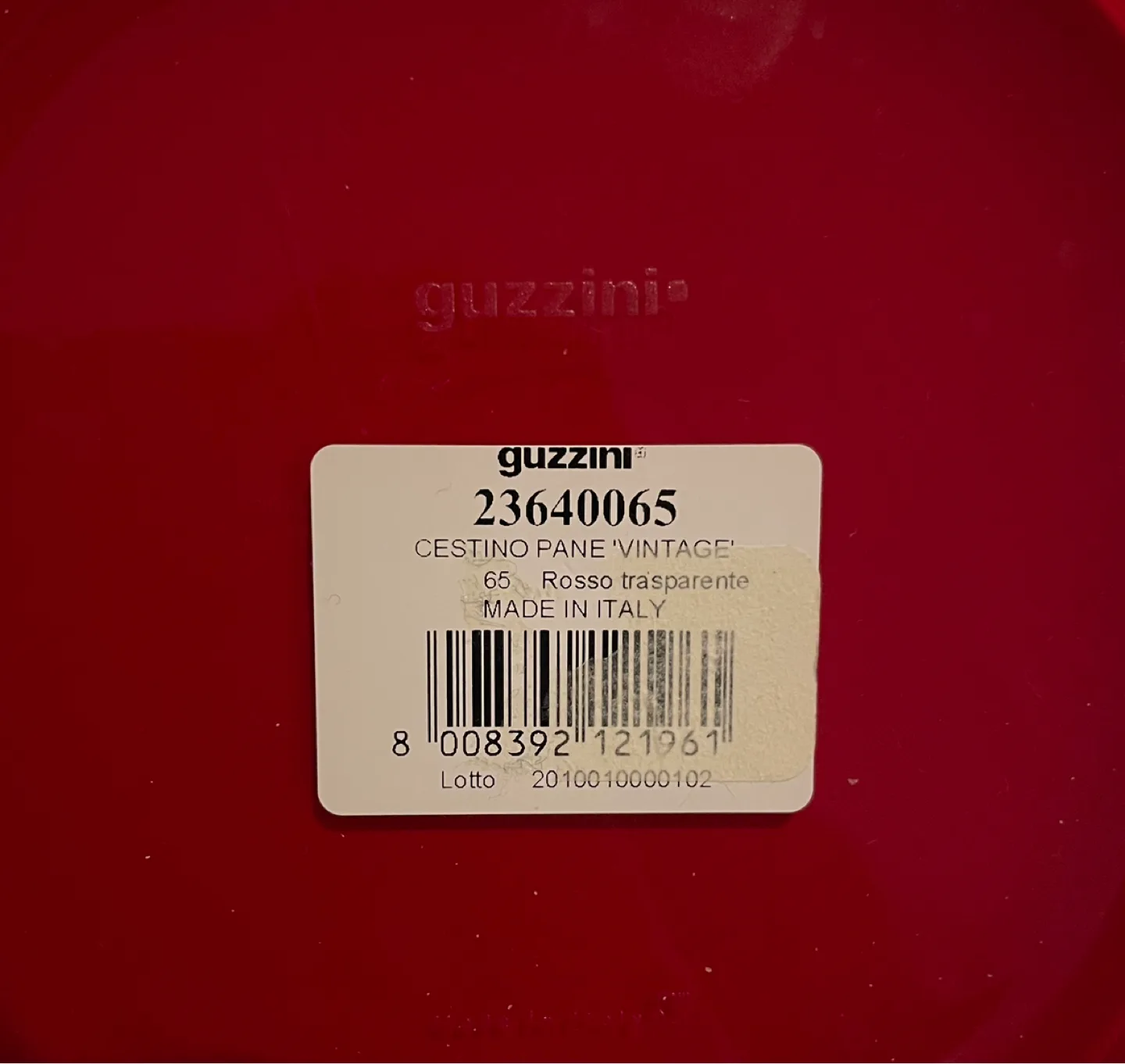 Guzzini Italian Vintage Red Bowl image indicator(3)