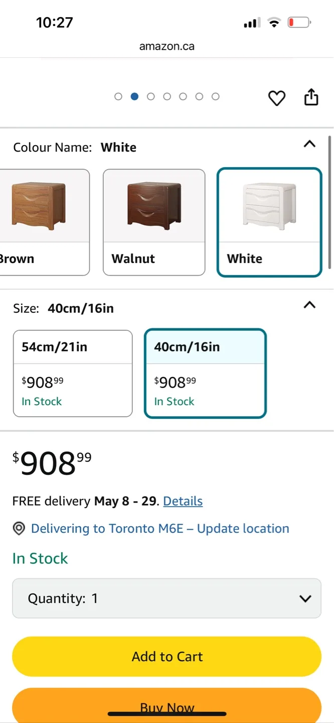 Pair of White Two-Drawer Nightstands image indicator(6)