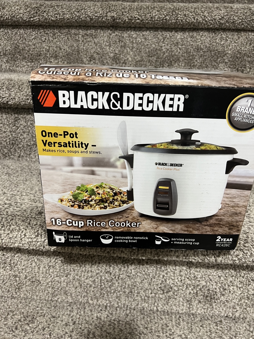 Black & Decker 16-Cup Rice Cooker - New in Box