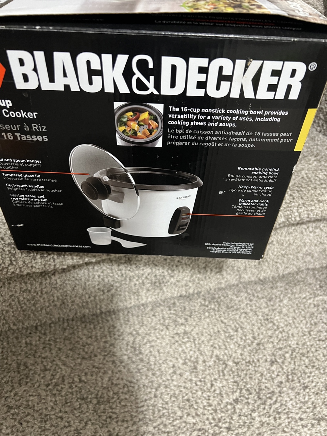 Black & Decker 16-Cup Rice Cooker - New in Box - photo 3