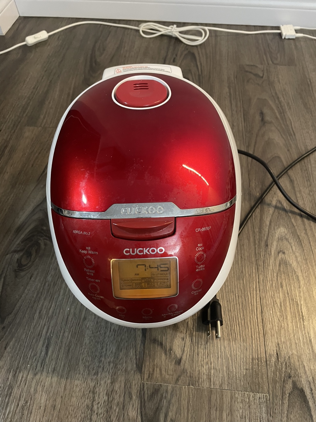(Urgent)Cuckoo Electric Rice Cooker - Red