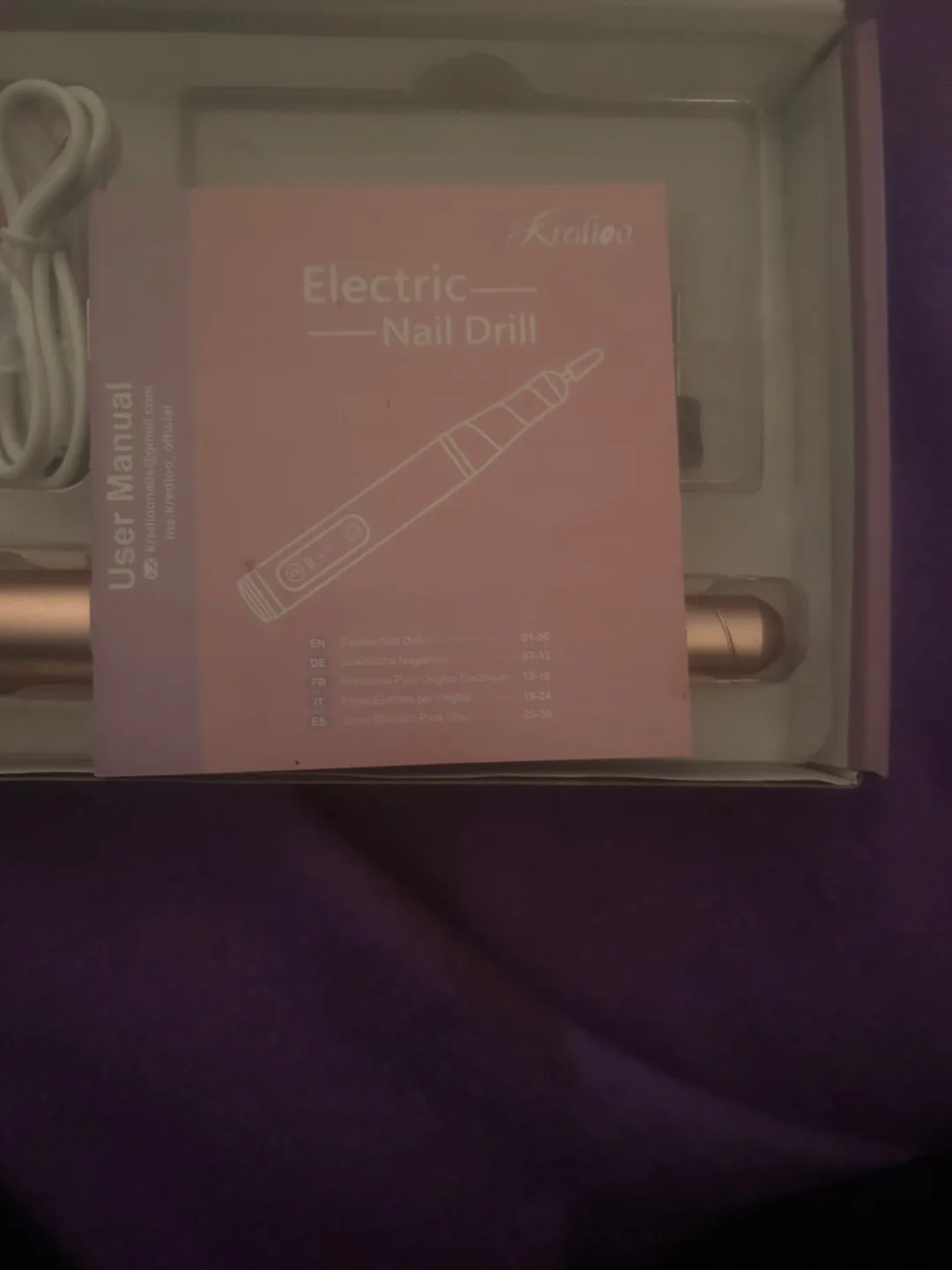 Krediio Electric Nail Drill Kit image indicator(4)