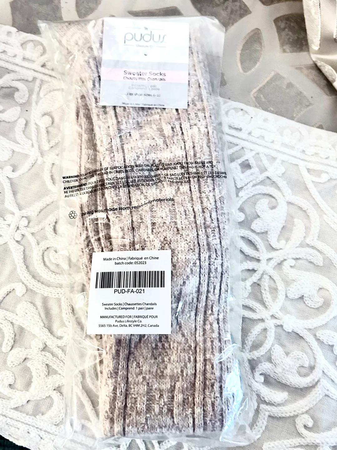 🍓Brand new! PUDUS SWEATER SOCKS! image indicator(2)