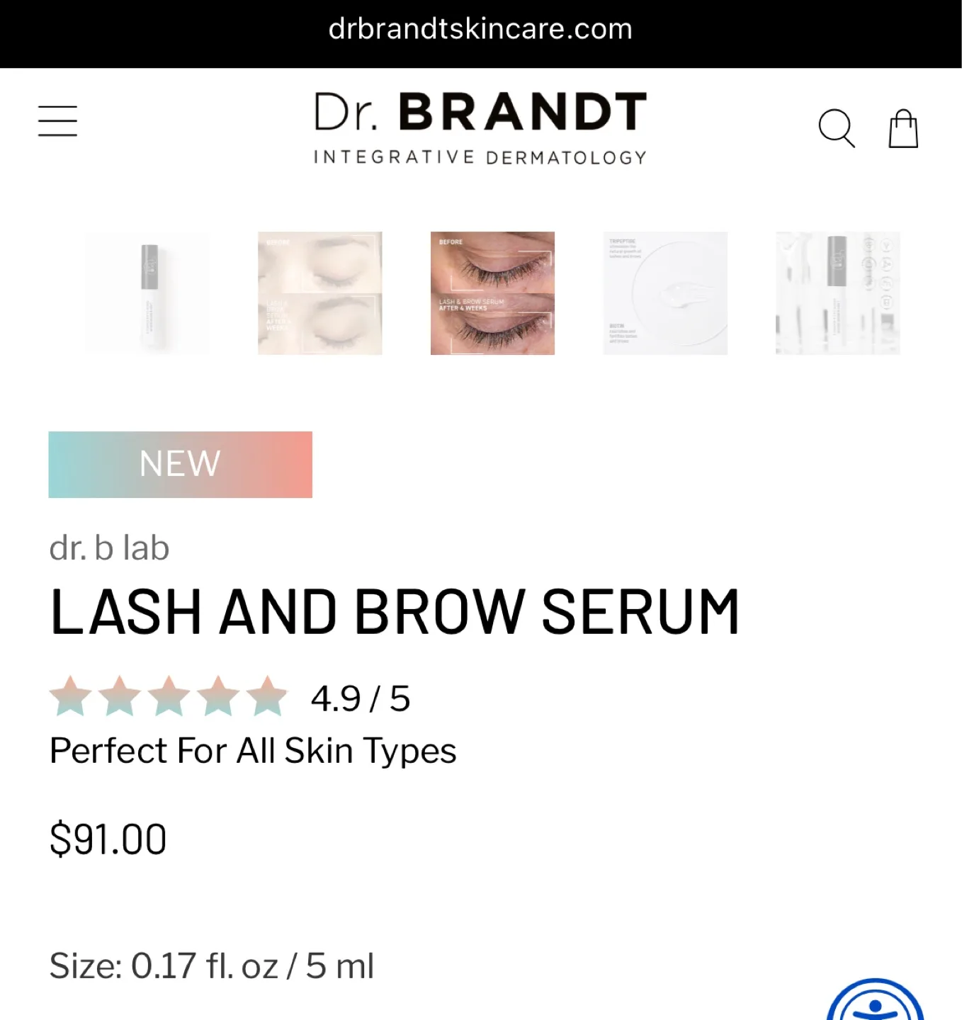 🍓NEW! Reg $127 Dr Brant lab LASH AND BROW SERUM image indicator(4)