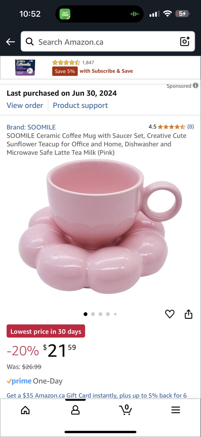 Pink Flower Shaped Cup and Saucer Set - photo 4