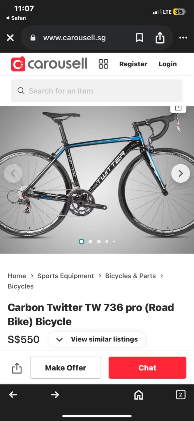 Twitter TW 736 Pro Road Bike - photo 5