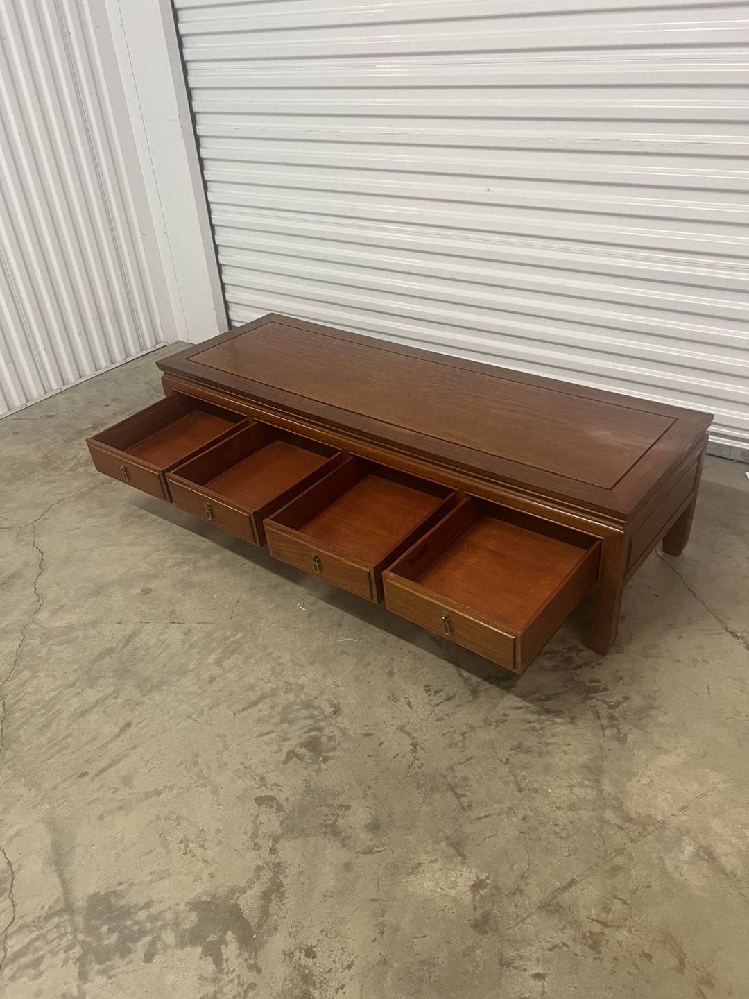 Far Eastern Furnishings Low Wooden Console Table - photo 2