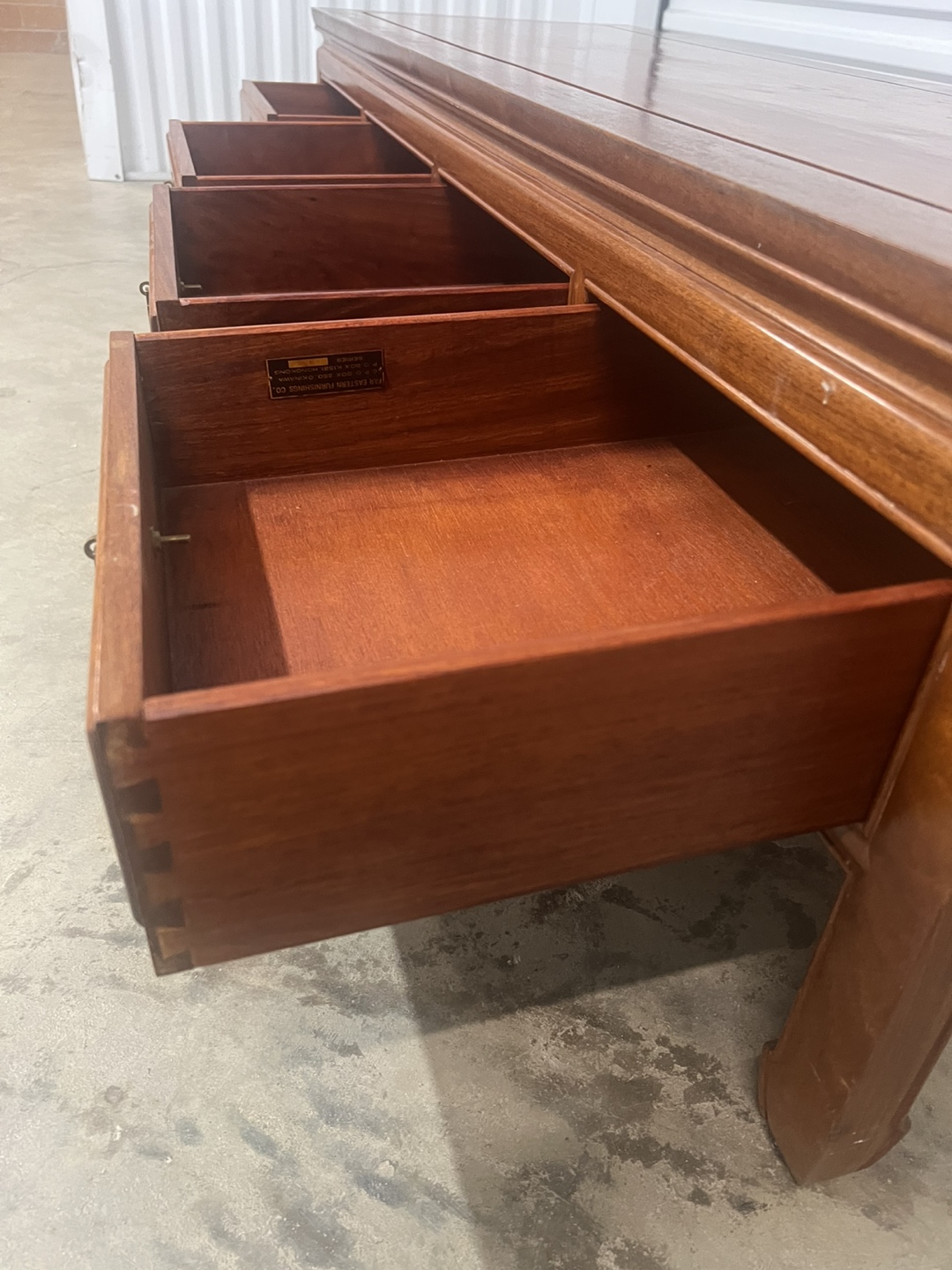 Far Eastern Furnishings Low Wooden Console Table - photo 4
