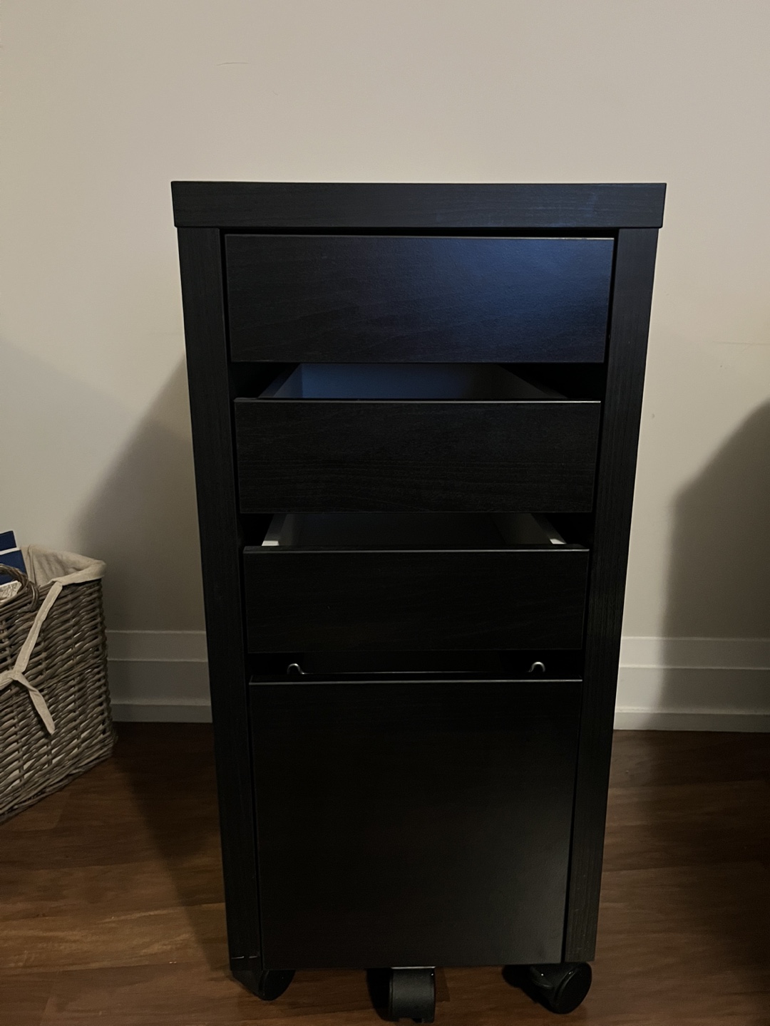 IKEA MICKE Drawer unit/drop file storage, black-brown - photo 2
