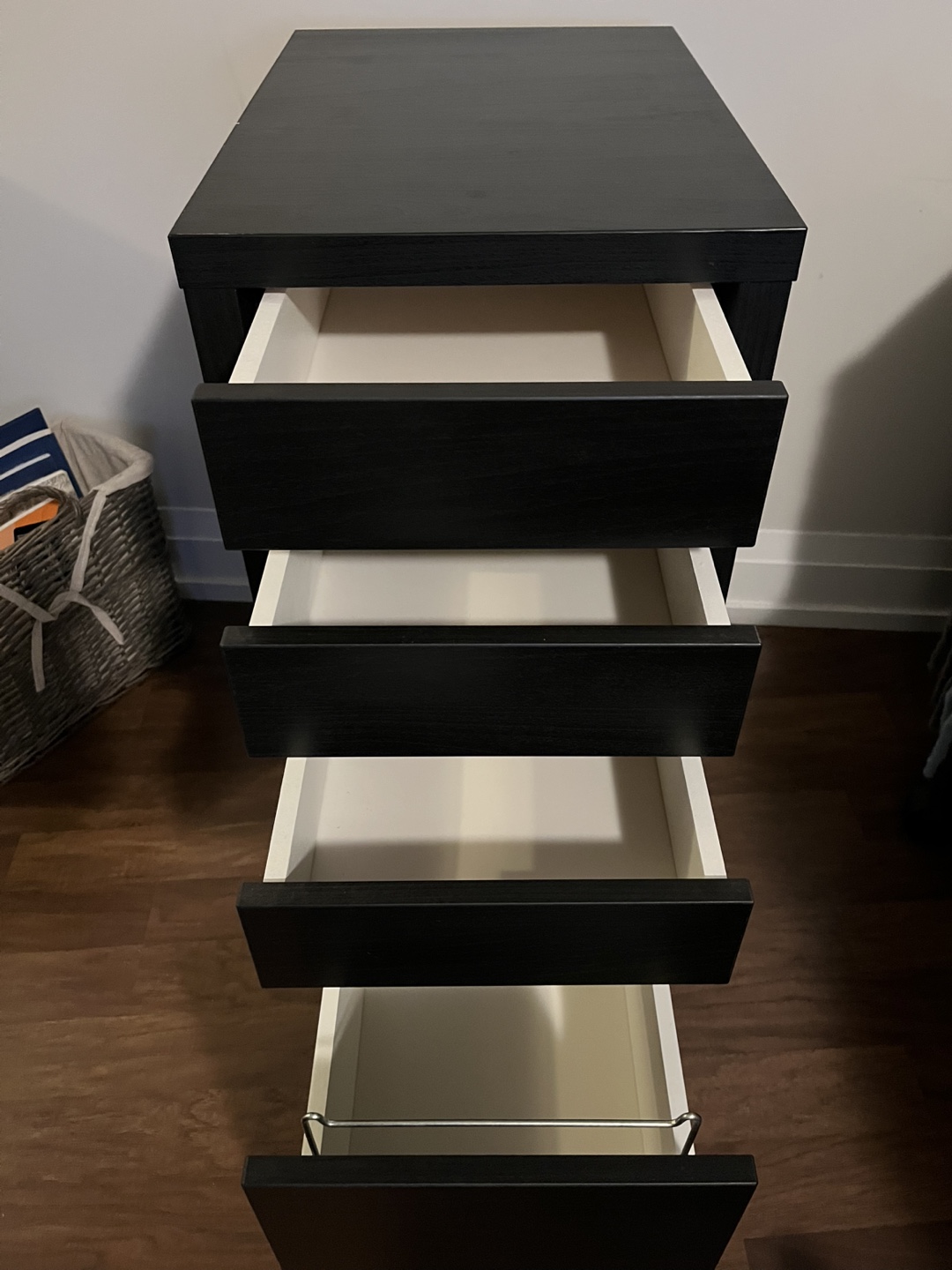 IKEA MICKE Drawer unit/drop file storage, black-brown - photo 4
