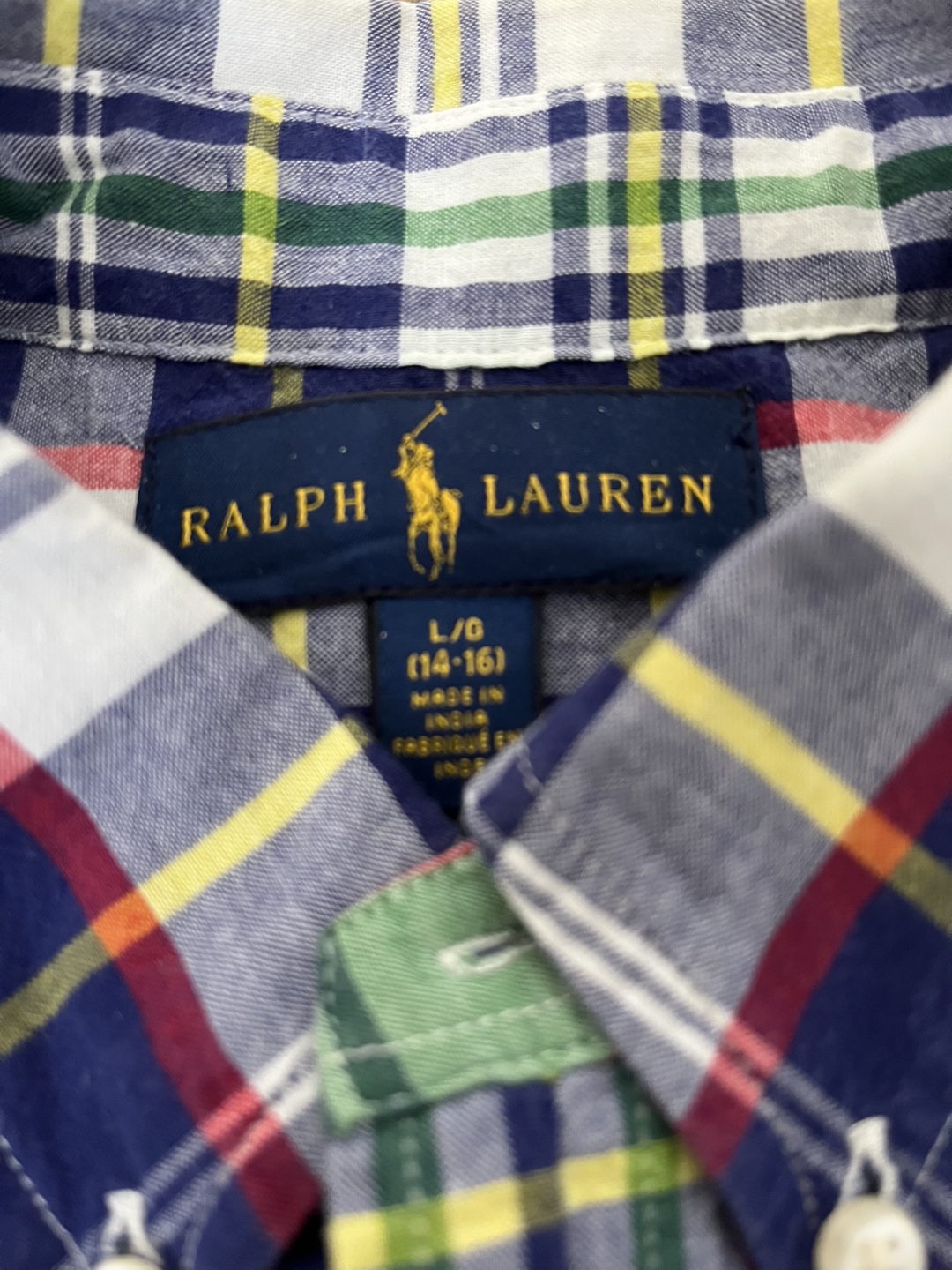 Ralph Lauren Boys' Plaid Shirt - Size L/G (14-16) - photo 2