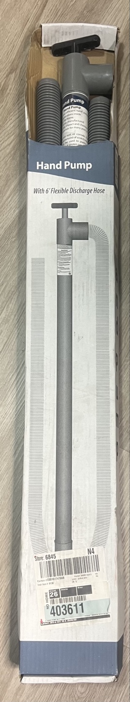 Manual Hand Pump with 6-Foot Hose