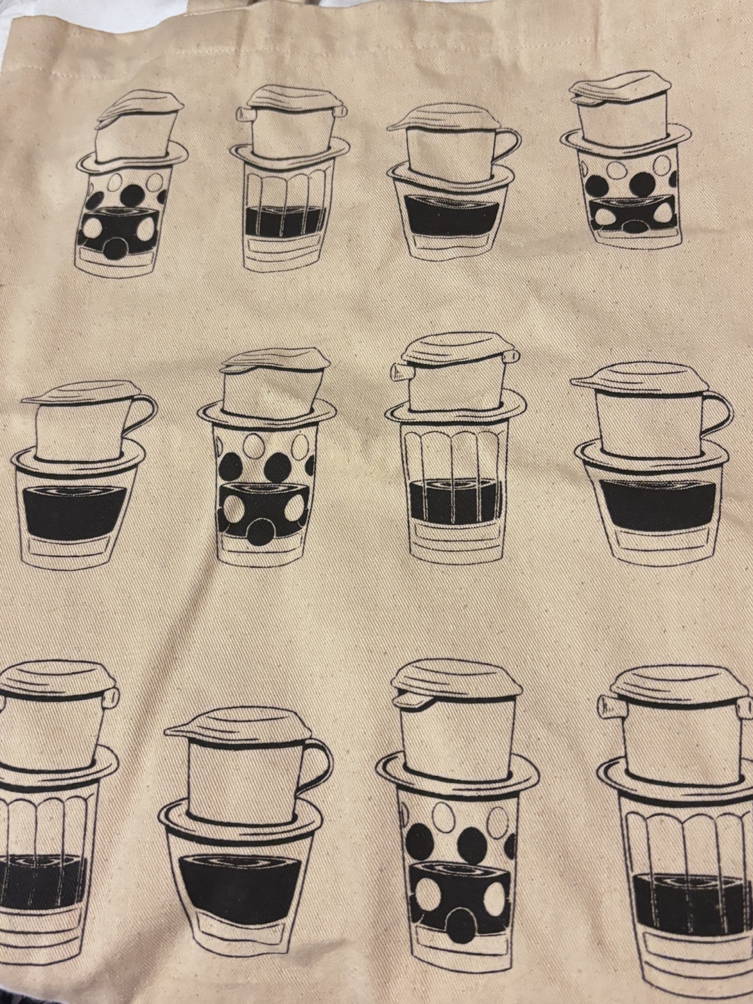 Reusable Tote Bag with Vietnamese Coffee Design 💚 - photo 3