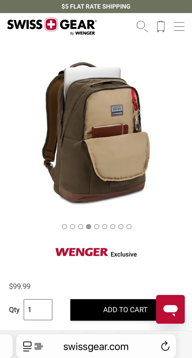 💚SwissGear by Wenger Backpack image indicator(9)