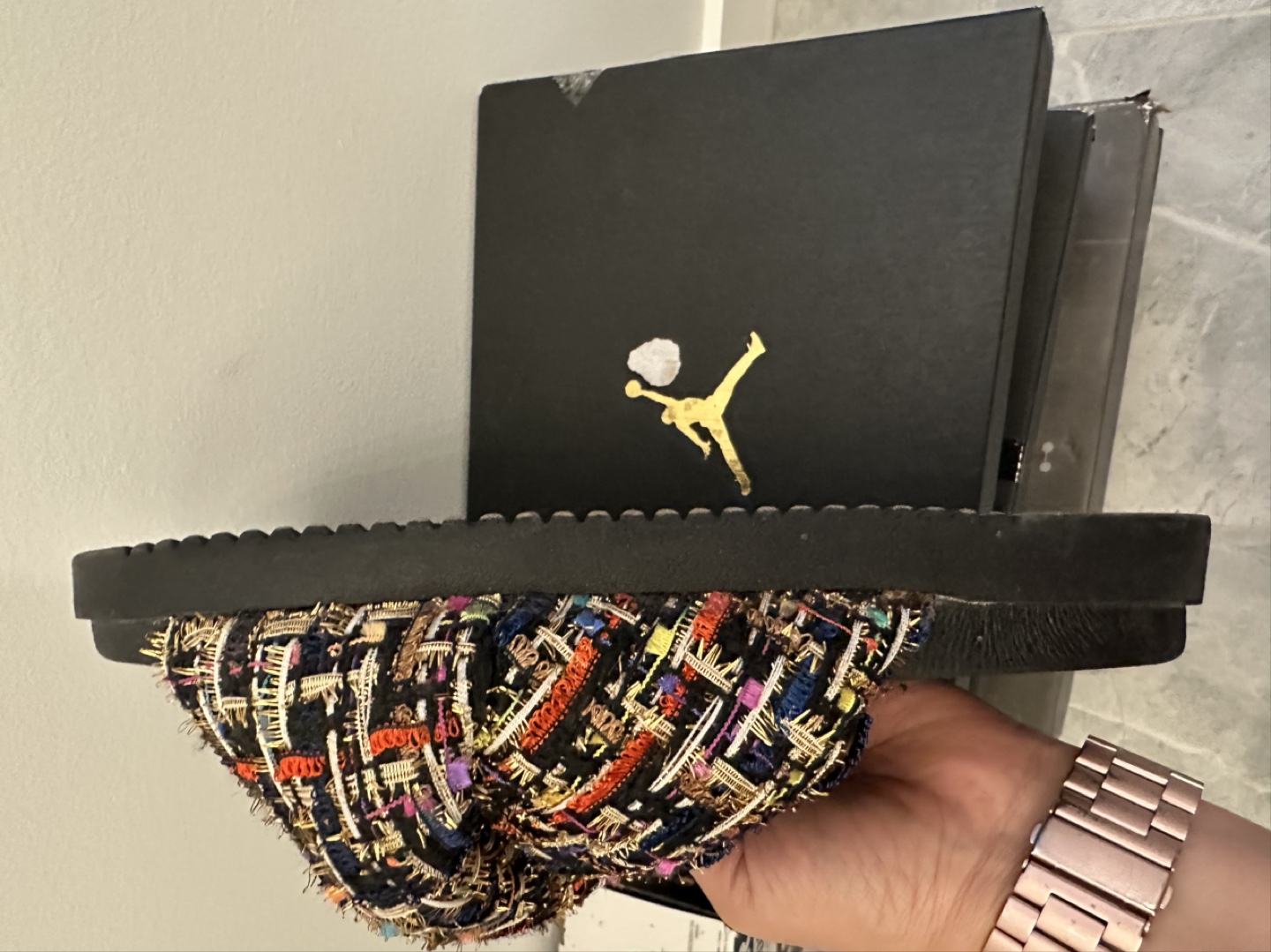 Steve Madden Multicoloured Tweed Knotted Slides - photo 3