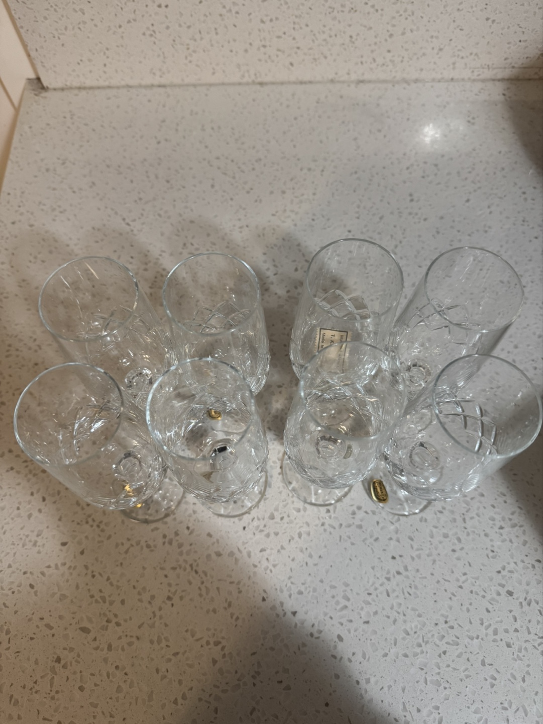 Set of 8 Bohemia Crystal Flute Champagne Glasses - photo 4
