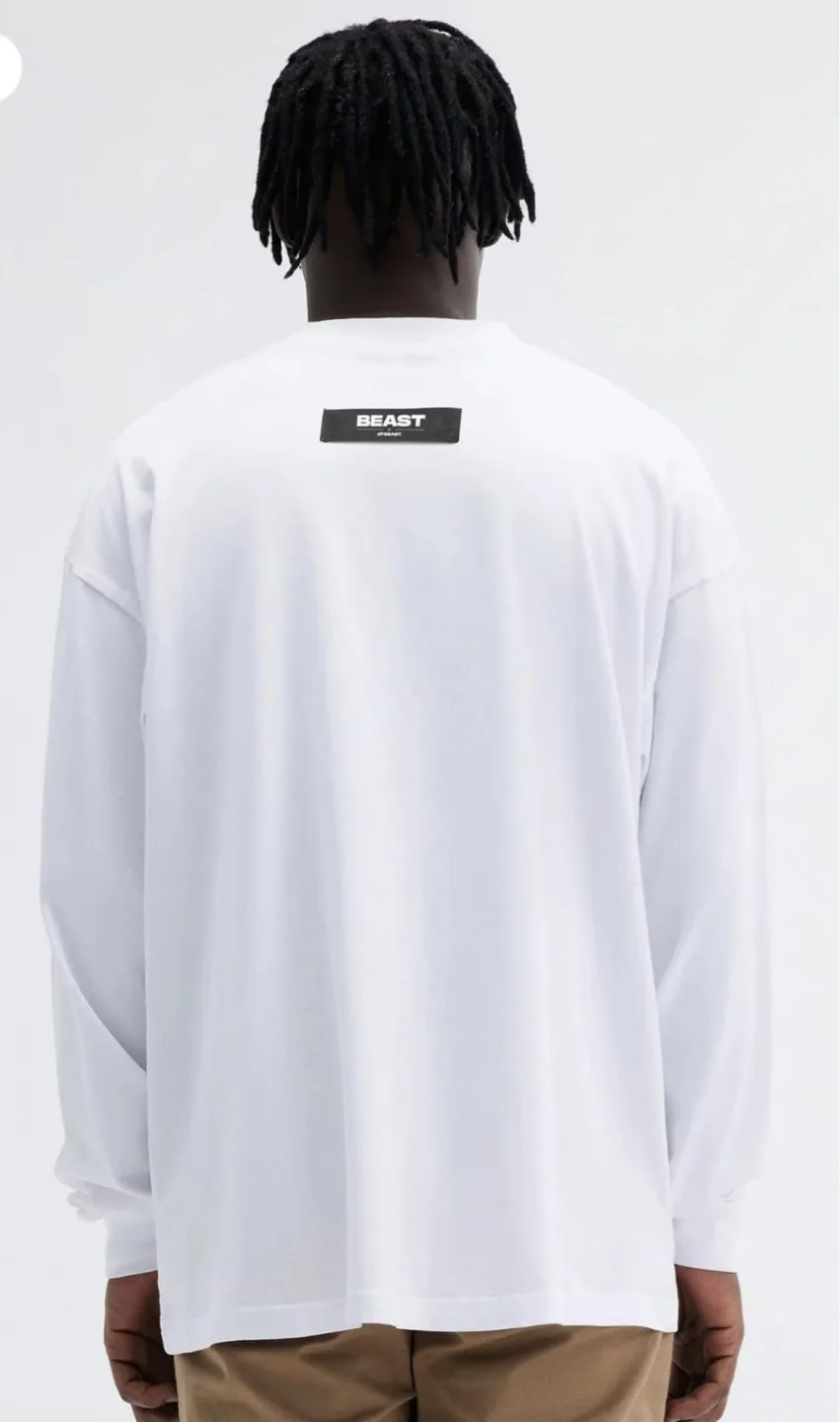 💚 MrBeast LS Tee - White image indicator(6)