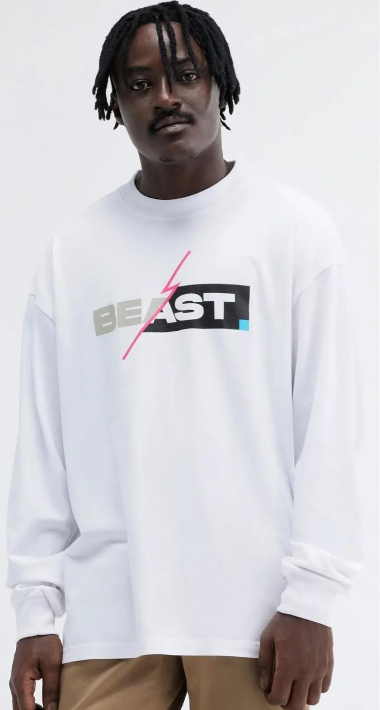 💚 MrBeast LS Tee - White image indicator(5)