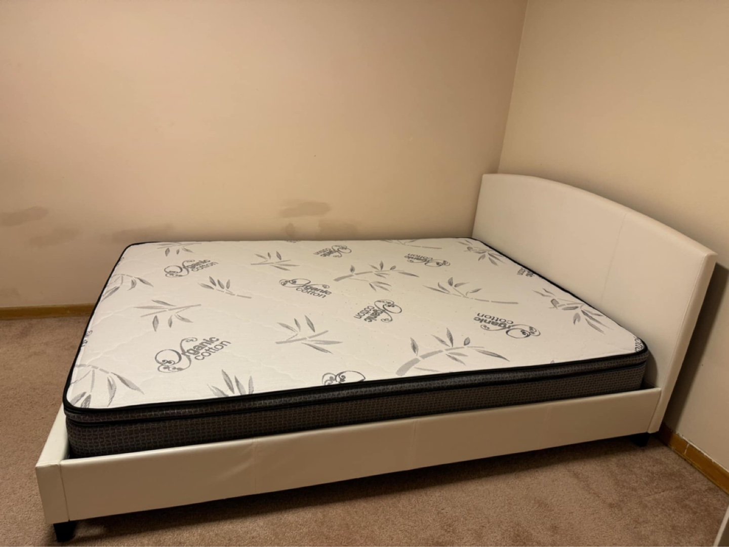 Queen Size Bed Frame with Mattress