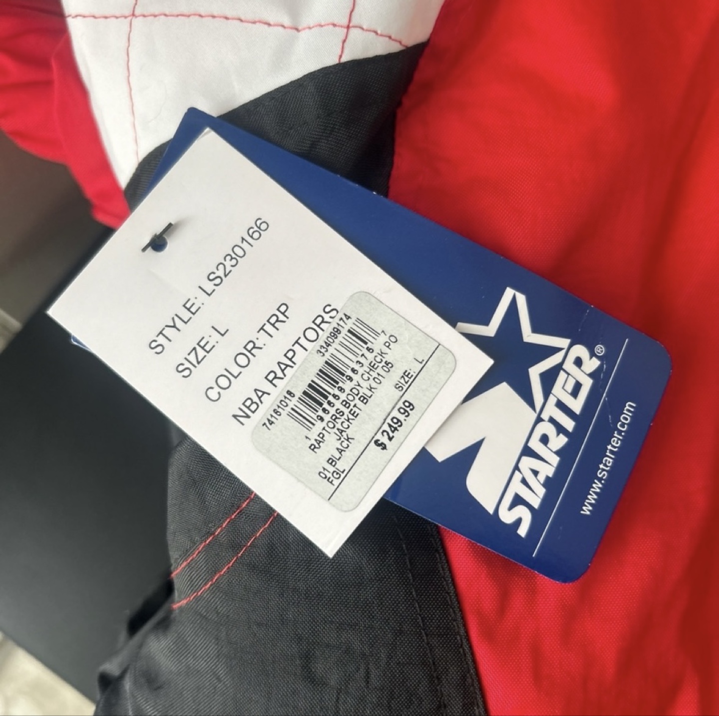 Starter Toronto Raptors Jacket - Size Large - photo 2