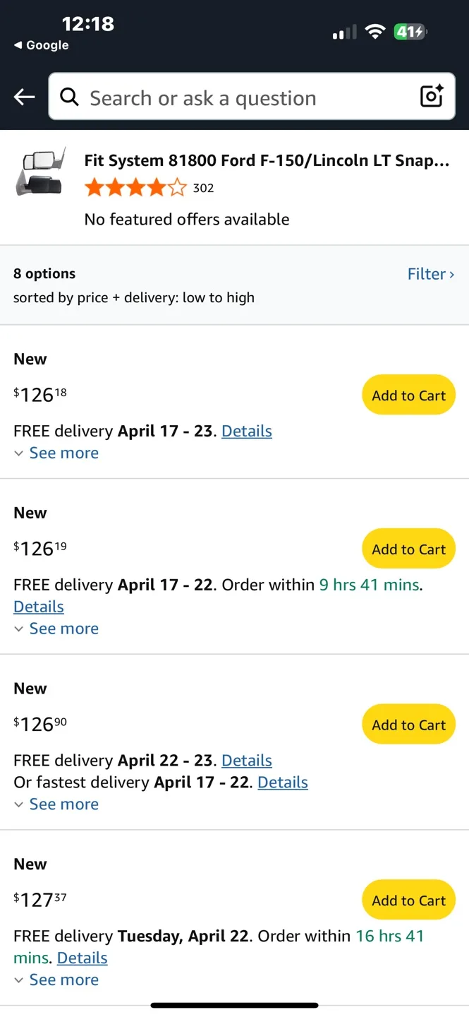 Towing Mirrors Ford F150 Lincoln Mark LT image indicator(2)