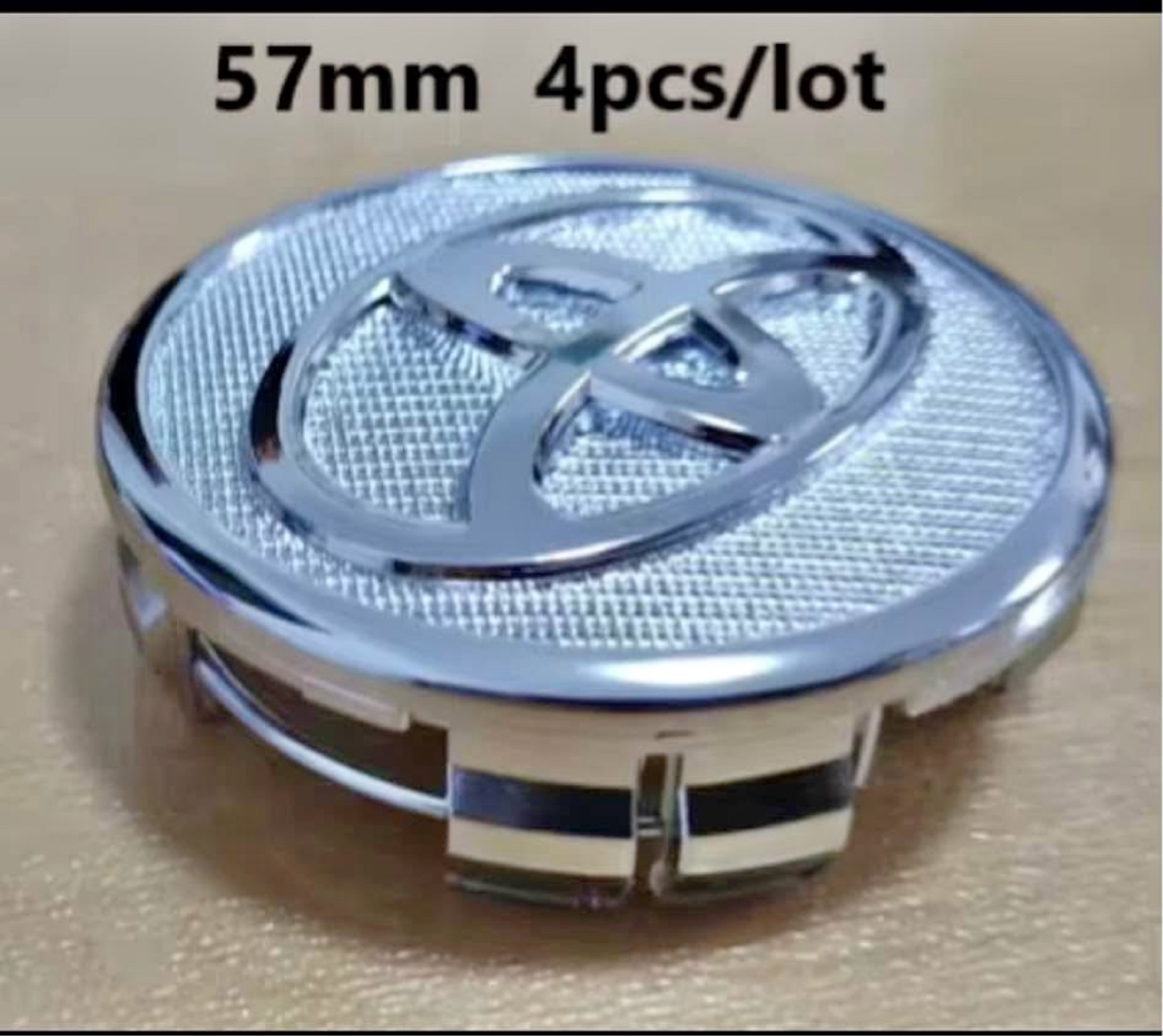 4x 57mm Toyota Wheel Center Caps