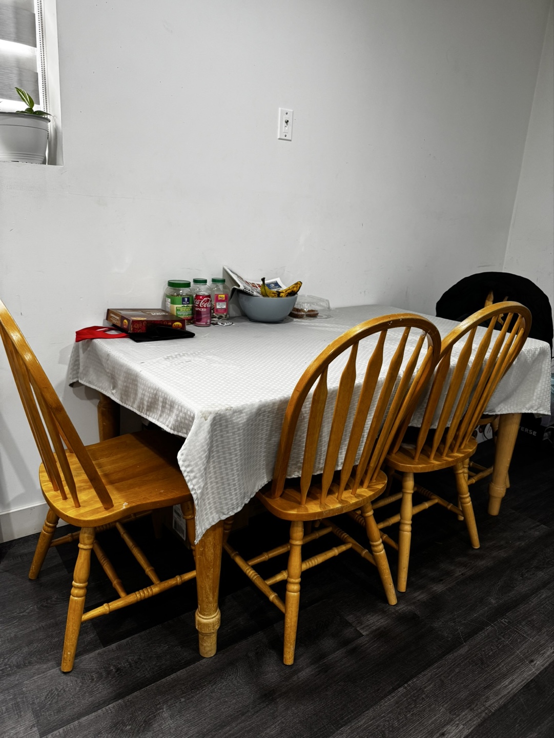 Wooden Dining Table Set with Four Chairs - photo 3