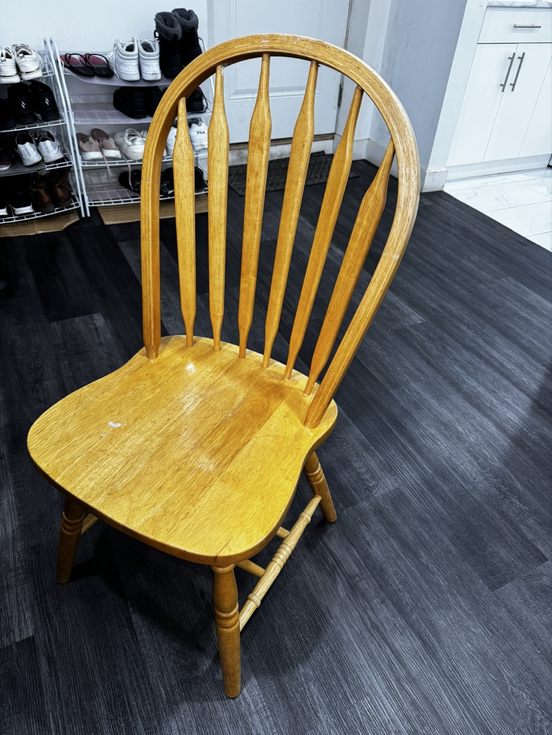Wooden Dining Table Set with Four Chairs - photo 2