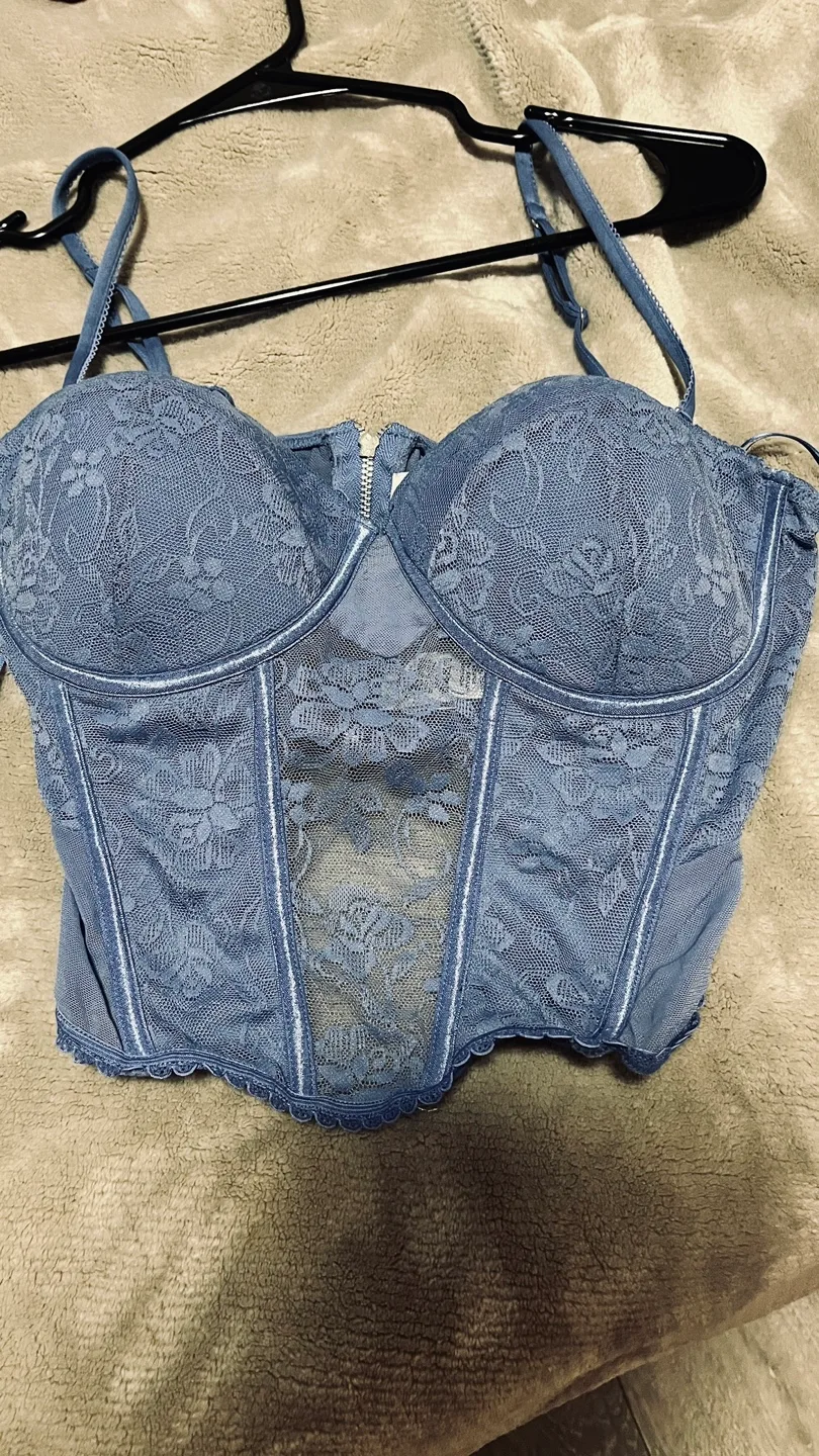 Blue Lace Corset Top image indicator(2)