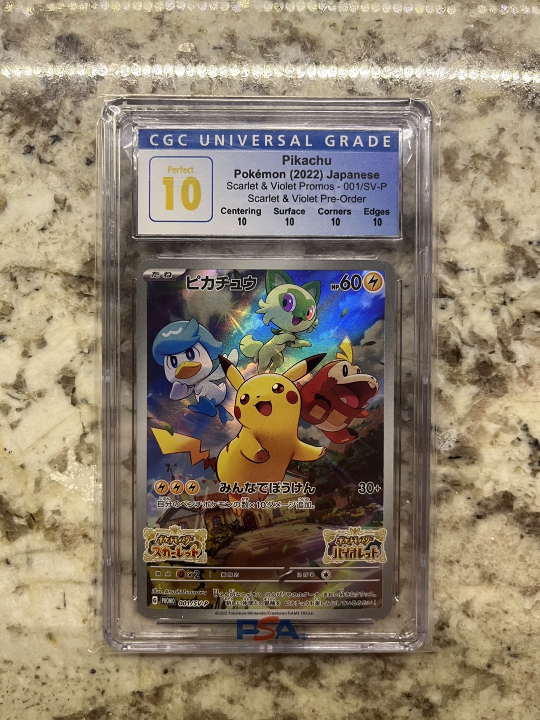 CGC 10 Graded Pikachu (2022) Japanese Pokemon Card