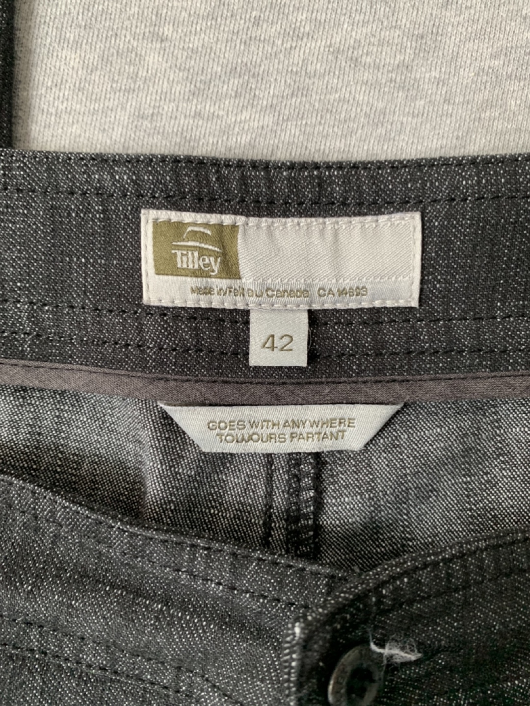 Tilley Endurables Men's Size 42 Dark Grey Trousers - photo 3