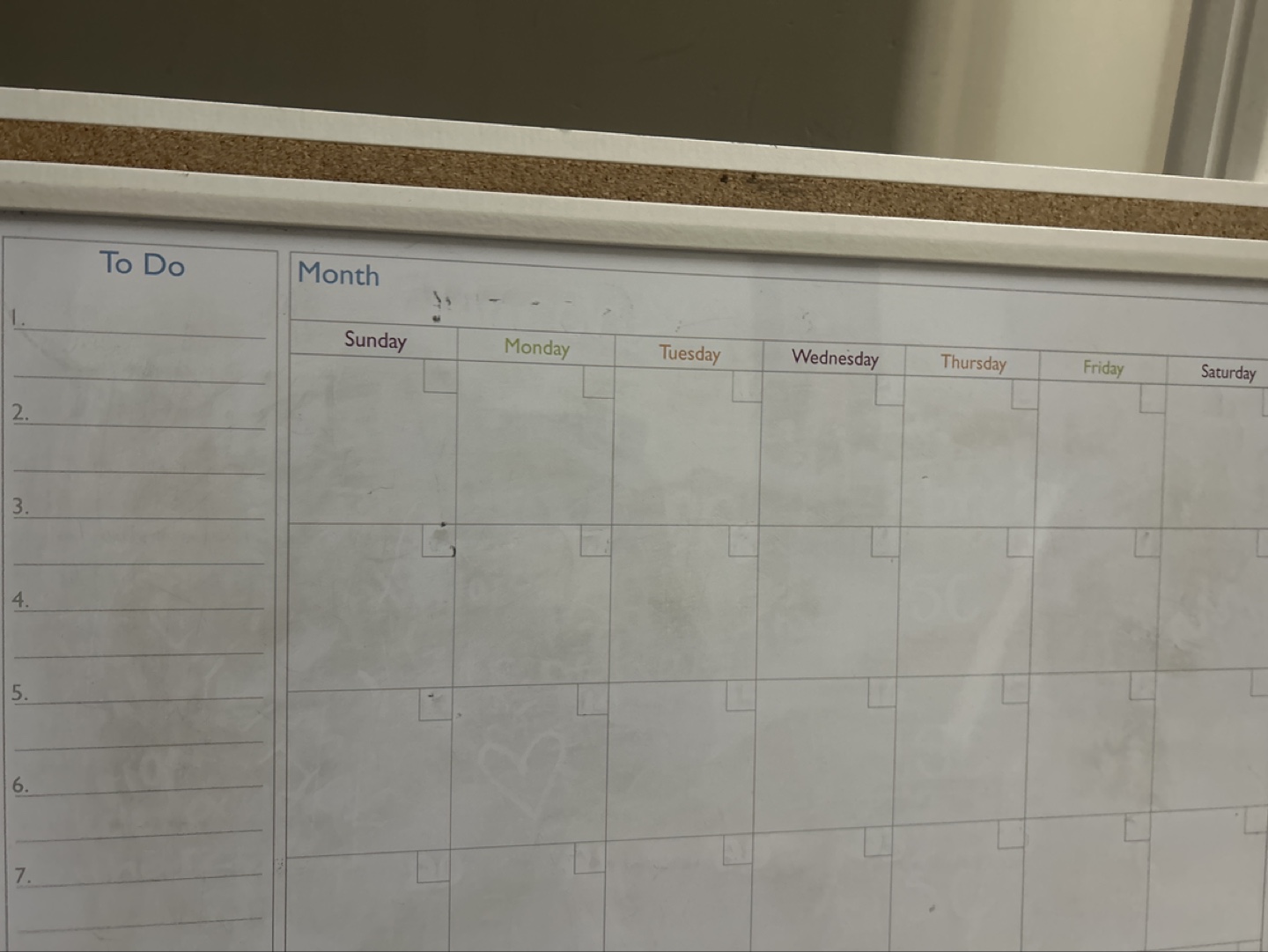 White Monthly Planner Dry-Erase Board - photo 3