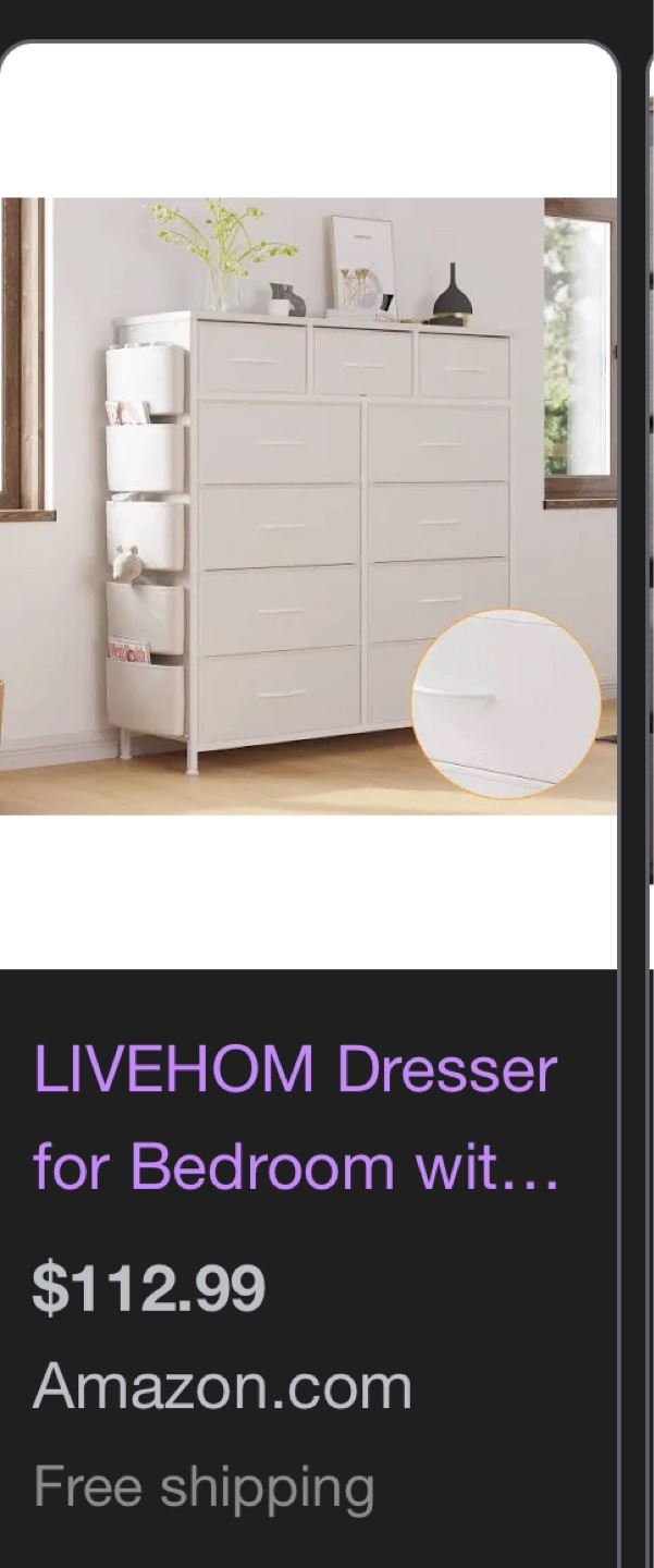 LIVEHOM 11-Drawer Dresser with Side Pockets