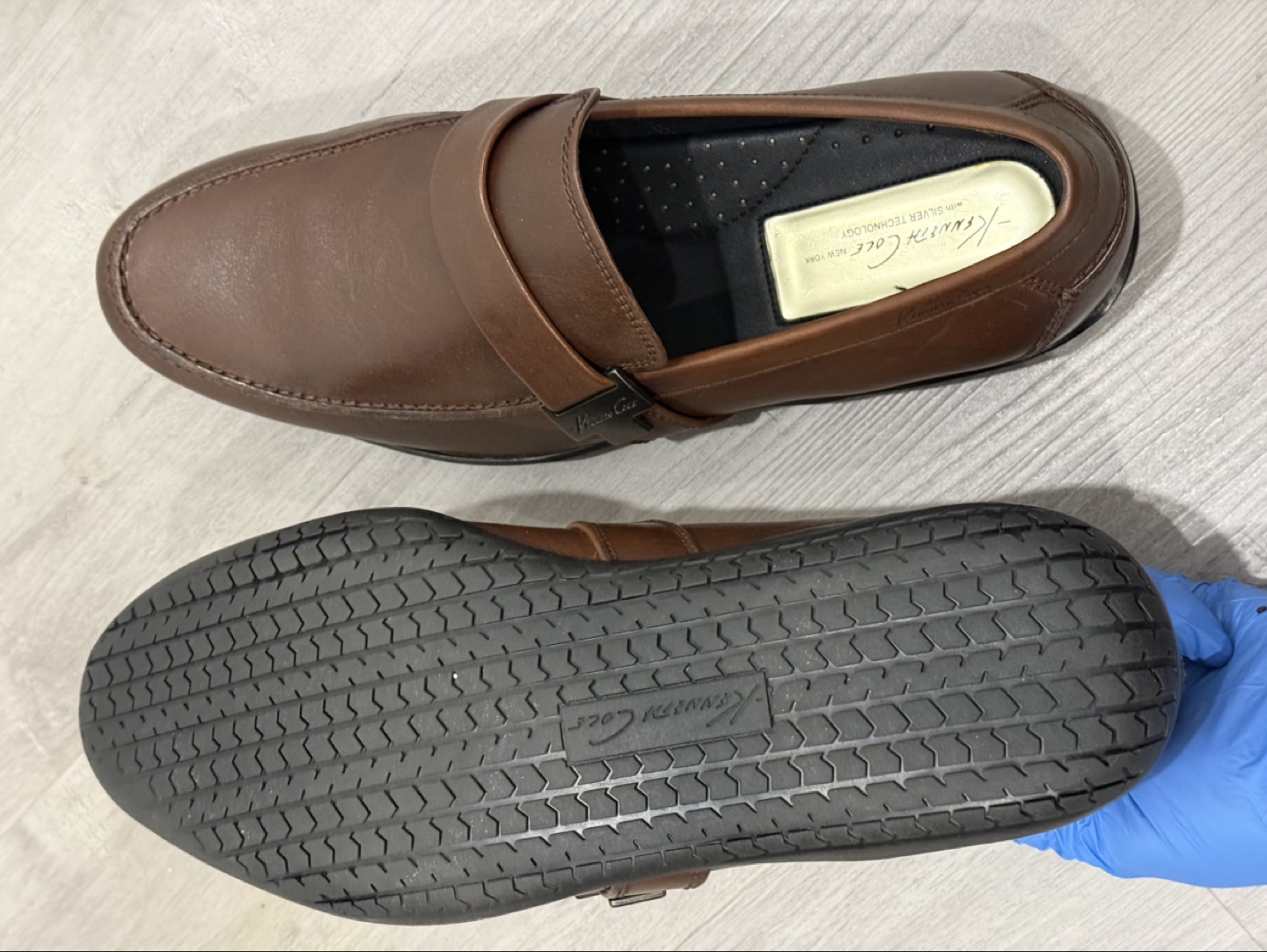 Kenneth Cole New York Men's Brown Leather Loafers - photo 3