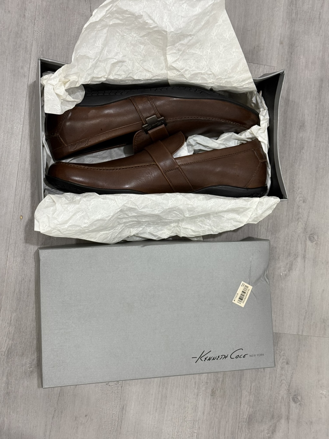Kenneth Cole New York Men's Brown Leather Loafers - photo 5
