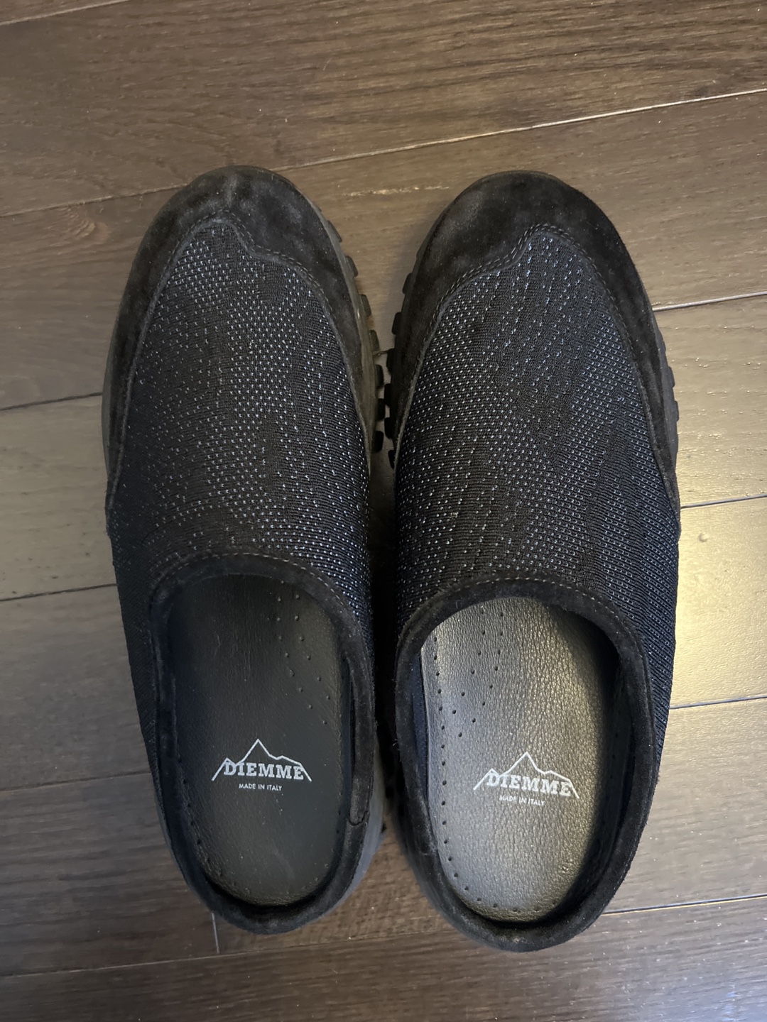 DIEMME Black Knit Mule Slides