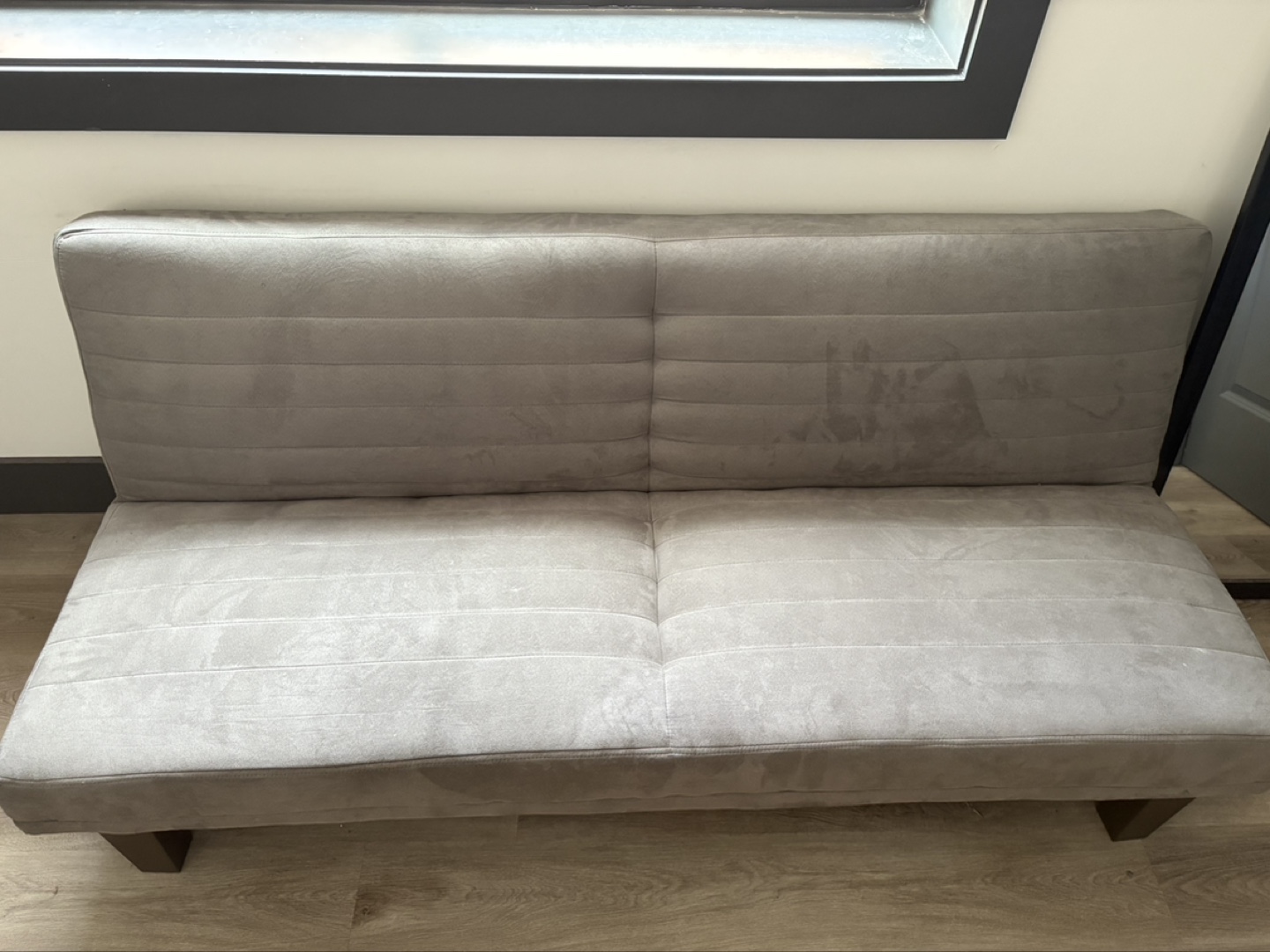 Gray Futon Sofa Bed - photo 2