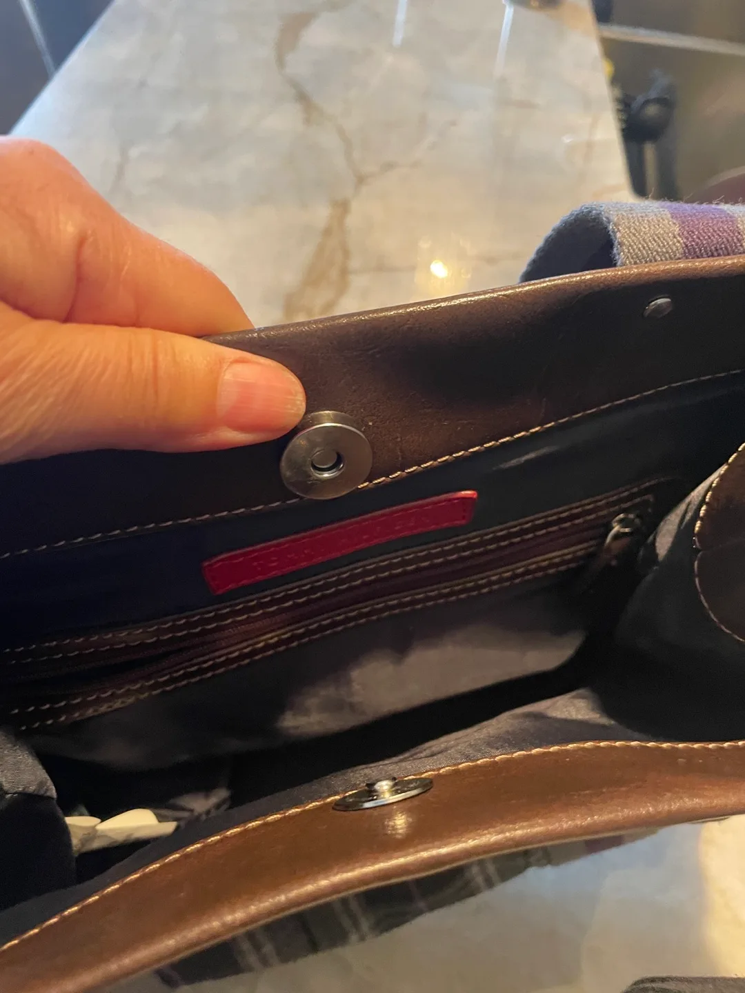 Tommy Hilfiger Plaid Handbag image indicator(3)