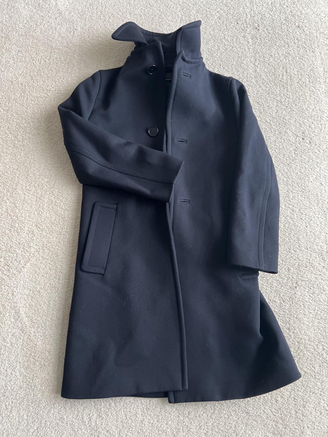 Prada men's Navy Blue Peacoat